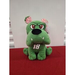 2017 KellyToy NASCAR #18 Kyle Busch Green Dog Plush with Tags